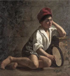 Boy with Tambourine